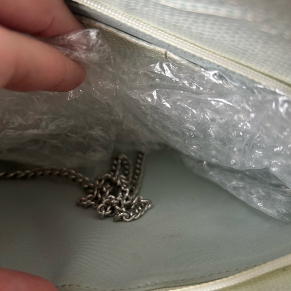 Marjorie Bloom Collection Green Clutch: Shoulder Bag Seahorse Embellished - Picture 7 of 8